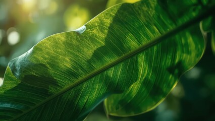 Sunlight Green Tropical Leaves Natural Jungle Rainforest Flora Vegetation Organic Environment Ecology Botanical Plant Growth Nature Photography Light

