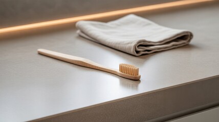 Naklejka premium Embrace Simplicity: A Natural Touch to Daily Care