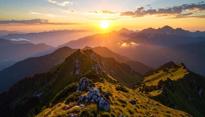 Mountain sunset view (1)