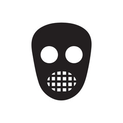 Gas Mask Icon – Respiratory Protection Safety Symbol