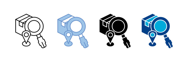 Tracking   Icon Set Multiple Style Collection