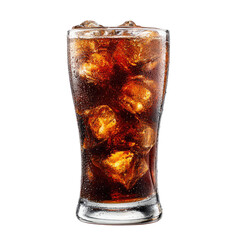  Soft Drink in a High Glass on Transparent Background