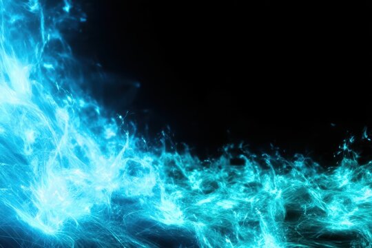 abstract blue background with smoke