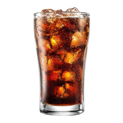  Soft Drink in a High Glass on Transparent Background