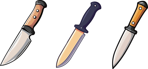 Cartoon knife illustration
