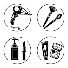 Beauty and Personal Care Icons Collection.