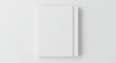 Blank white notebook mockup