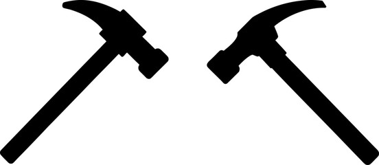 Black hammer silhouette set, Set of hammer silhouette, Black hammer silhouette collection, Vector of hammer, hammer silhouette, hammer isolated on white background