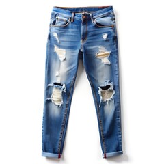 jeans isolated on white background