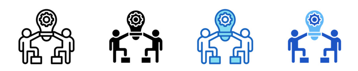 Teamwork  Icon Set Multiple Style Collection