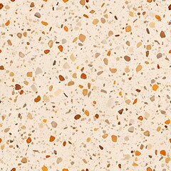 Warm-toned terrazzo texture with fine, scattered speckles.