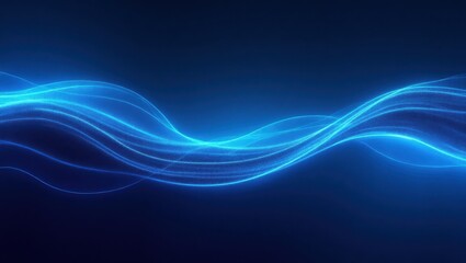 Fototapeta premium Flow of Light: Energy in Motion Across Digital Dimensions