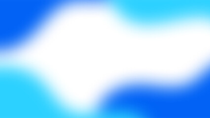 Abstract blue wave gradient element blurred with transparent background