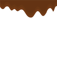 melted chocolate dripping