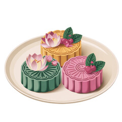 Vector moon cake