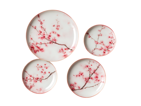 Sakura Bloom Plate Ensemble Soft Petal Design