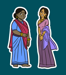 Indian Women in Traditional Attire