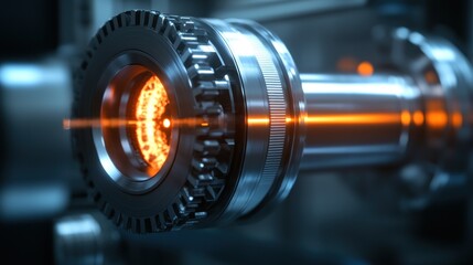 Fototapeta premium Precision Engineering: Laser Machining in Action
