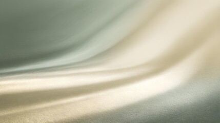 Elegant Abstract Background with Flowing Green and Gold Gradient and Subtle Textured Sheen