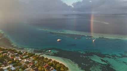 Aerial Paradise in the Maldives – Crystal Clear Water, Islands & Overwater Bungalows