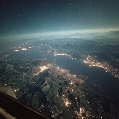 City Lights From Above