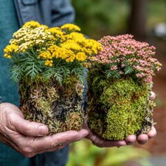 Flowers in hands