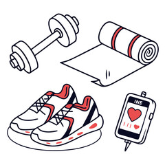 vector illustration of a pair of shoes