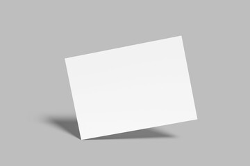 A4 landscape Flyer Blank Mockup