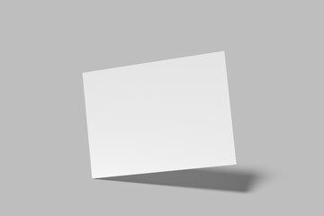 A4 landscape Flyer Blank Mockup