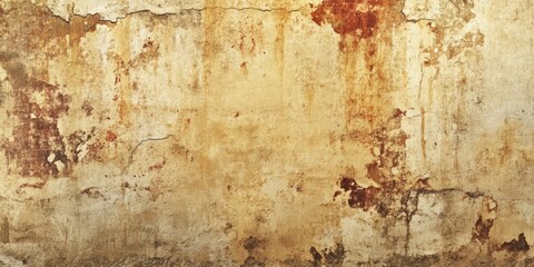 Raw, eroded wall with heavy stains and grunge patterns, perfect for adding a touch of rebellion to your designs.
