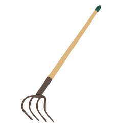 Garden rake Agriculture tool. Ground Cultivator. 