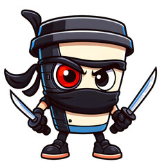 Cappuccino Assassino Cyborg Italian Brainrot Meme Character