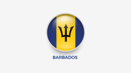 barbados 3d flag vector illustrator