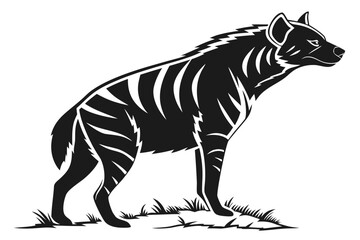 Render animal sihouette black vector