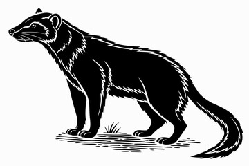 Render animal sihouette black vector