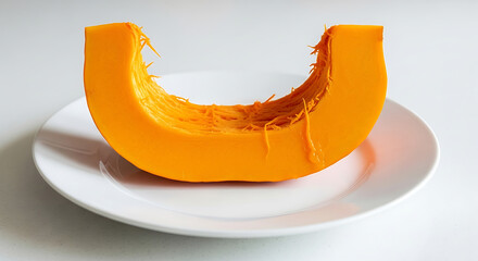 Prize winning pumpkin slice for contest