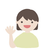 Hand-drawn Girl Gesture Illustration Set / 手書きの女の子のジェスチャーイラストセット2-3