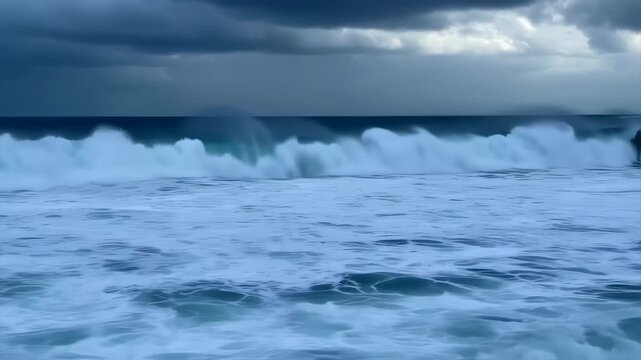 Blurred abstract blue background image