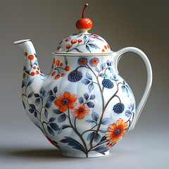 porcelain tea pot