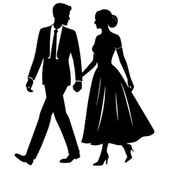 Couple walking hand in hand holding hands woman