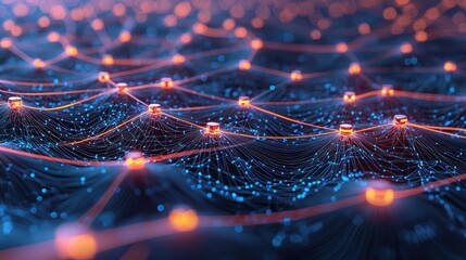 Abstract network technology background