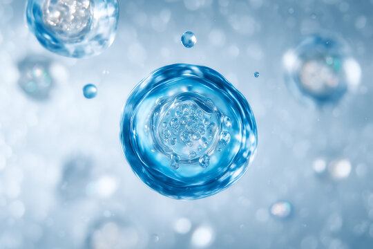 潤いと透明感を与える美容成分のイメージ｜Moisturizing and Transparent Beauty Ingredient Concept