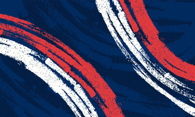 Abstract sports background with red white and blue grunge brushes texture for banner or poster design