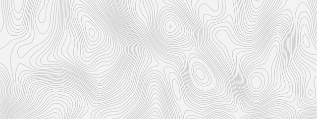 Abstract wavy topographic map. Abstract wavy and curved lines background. Abstract geometric topographic contour map background.	