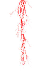 Red Lightning Bolt PNG Image for Nature Designs