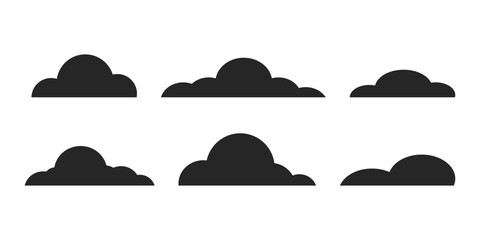 Cloud icon symbol set simple design