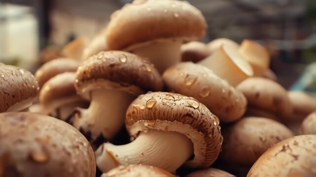 Mushrooms Ready for Harvest