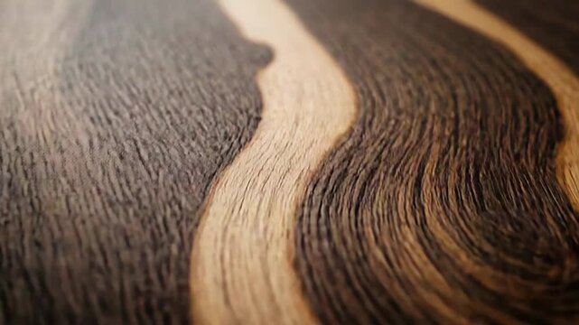 Close up of dark wood grain showing natural pattern and texture