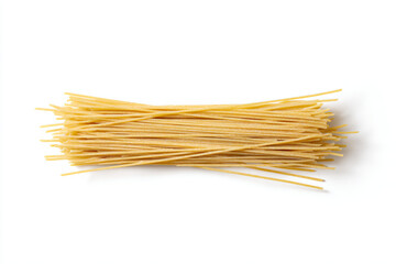 a bunch of spaghetti noodles on a white surface