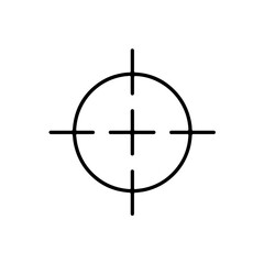 Game Crosshair Target Outline Icon